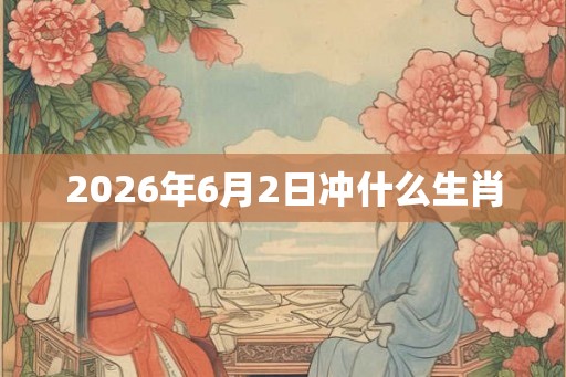 2026年6月2日冲什么生肖