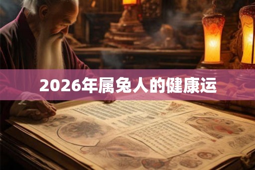 2026年属兔人的健康运
