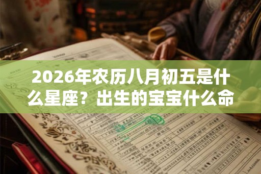 2026年农历八月初五是什么星座？出生的宝宝什么命？