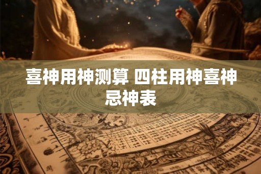 喜神用神测算 四柱用神喜神忌神表 喜神用神测算 四柱用神喜神忌神表