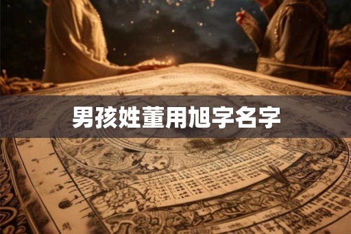 男孩姓董用旭字名字
