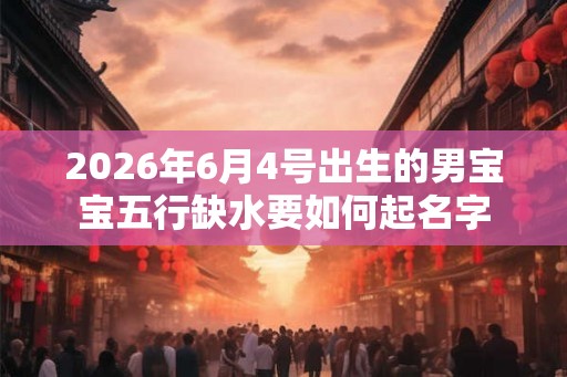 2026年6月4号出生的男宝宝五行缺水要如何起名字