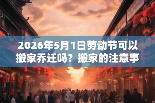 2026年5月1日劳动节可以搬家乔迁吗？搬家的注意事项一览？