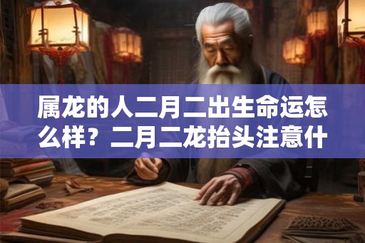 属龙的人二月二出生命运怎么样？二月二龙抬头注意什么