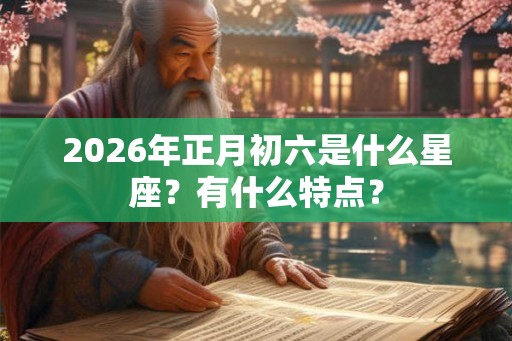 2026年正月初六是什么星座？有什么特点？