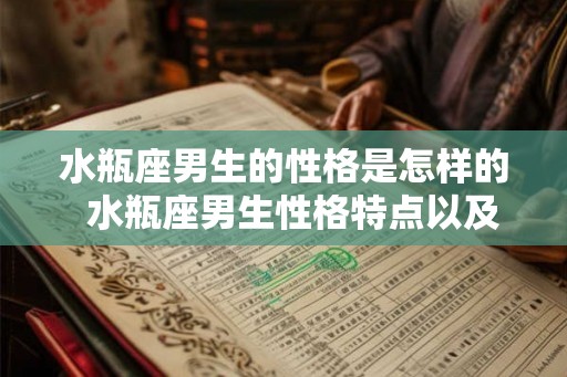 水瓶座男生的性格是怎样的  水瓶座男生性格特点以及弱点