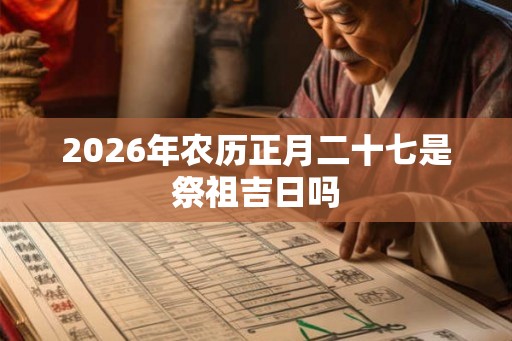 2026年农历正月二十七是祭祖吉日吗