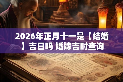 2026年正月十一是【结婚】吉日吗 婚嫁吉时查询 2026年正月十一是【结婚】吉日吗 婚嫁吉时查询