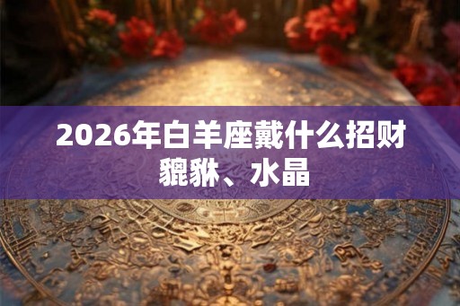 2026年白羊座戴什么招财 貔貅、水晶 2026年白羊座戴什么招财 貔貅、水晶