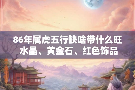 86年属虎五行缺啥带什么旺 水晶、黄金石、红色饰品