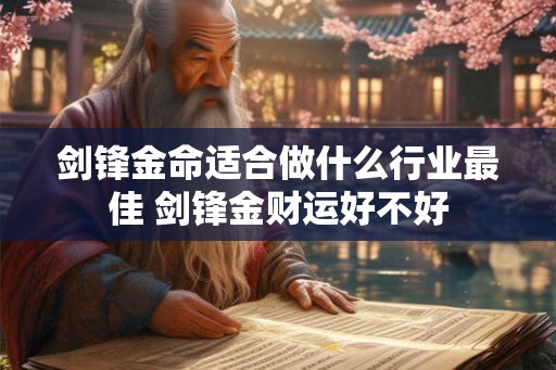 剑锋金命适合做什么行业最佳 剑锋金财运好不好
