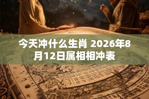 今天冲什么生肖 2026年8月12日属相相冲表 今天冲什么生肖 2026年8月12日属相相冲表