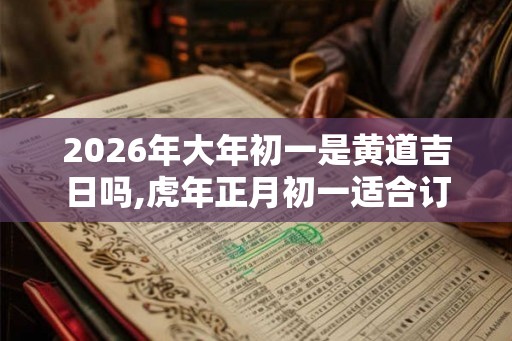 2026年大年初一是黄道吉日吗,虎年正月初一适合订婚吗