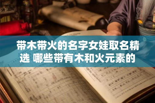 带木带火的名字女娃取名精选 哪些带有木和火元素的女孩名字值得取