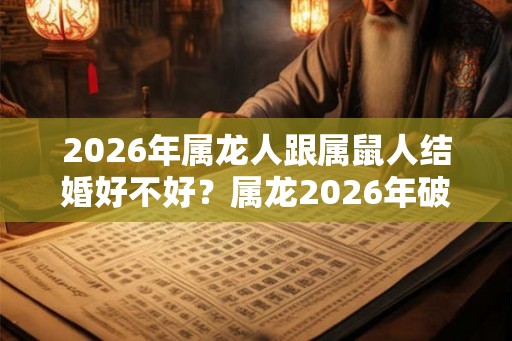 2026年属龙人跟属鼠人结婚好不好？属龙2026年破太岁吗？