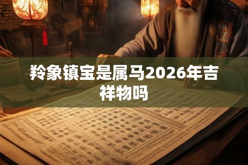 羚象镇宝是属马2026年吉祥物吗 羚象镇宝是属马2026年吉祥物吗
