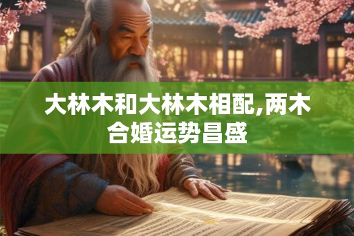 大林木和大林木相配,两木合婚运势昌盛