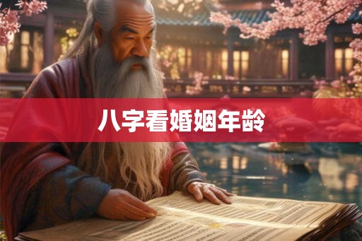 八字看婚姻年龄