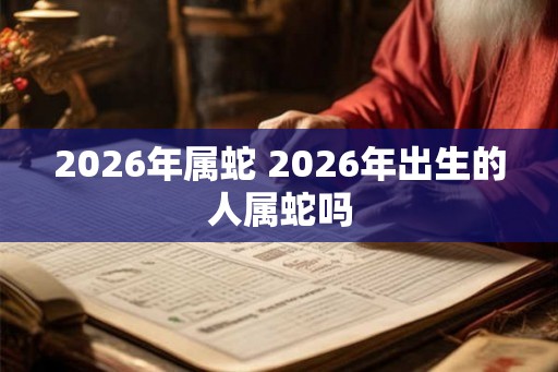 2026年属蛇 2026年出生的人属蛇吗 2026年属蛇 2026年出生的人属蛇吗