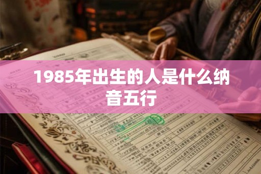 1985年出生的人是什么纳音五行