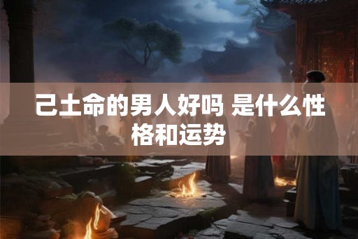 己土命的男人好吗 是什么性格和运势
