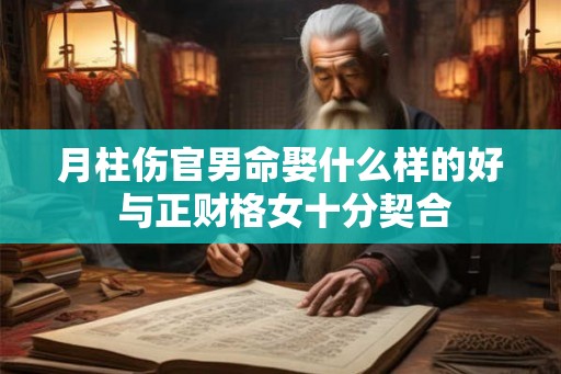 月柱伤官男命娶什么样的好 与正财格女十分契合