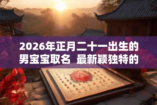 2026年正月二十一出生的男宝宝取名  最新颖独特的好名字