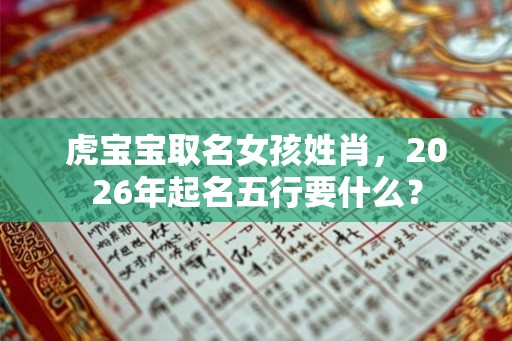 虎宝宝取名女孩姓肖,2026年起名五行要什么? 虎宝宝取名女孩姓肖,2026年起名五行要什么?