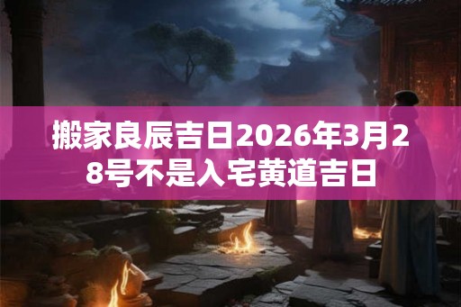 搬家良辰吉日2026年3月28号不是入宅黄道吉日