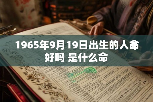 1965年9月19日出生的人命好吗 是什么命 1965年9月19日出生的人命好吗 是什么命