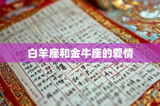 白羊座和金牛座的爱情