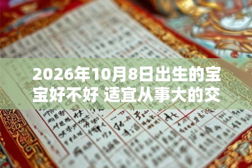 2026年10月8日出生的宝宝好不好 适宜从事大的交易