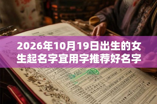 2026年10月19日出生的女生起名字宜用字推荐好名字赏析