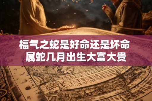 福气之蛇是好命还是坏命 属蛇几月出生大富大贵 福气之蛇是好命还是坏命 属蛇几月出生大富大贵