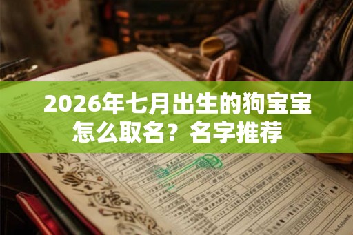 2026年七月出生的狗宝宝怎么取名？名字推荐