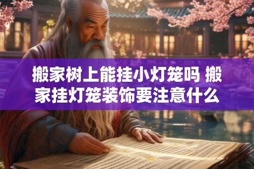 搬家树上能挂小灯笼吗 搬家挂灯笼装饰要注意什么