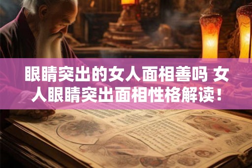 眼睛突出的女人面相善吗 女人眼睛突出面相性格解读！