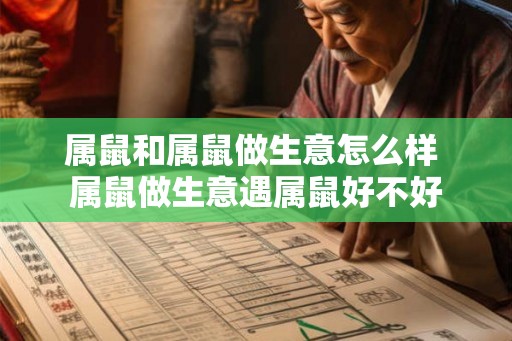 属鼠和属鼠做生意怎么样 属鼠做生意遇属鼠好不好