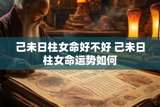 己未日柱女命好不好 己未日柱女命运势如何
