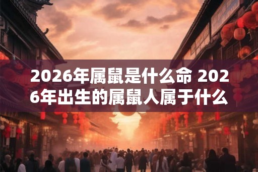 2026年属鼠是什么命 2026年出生的属鼠人属于什么命
