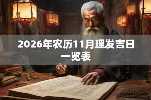 2026年农历11月理发吉日一览表