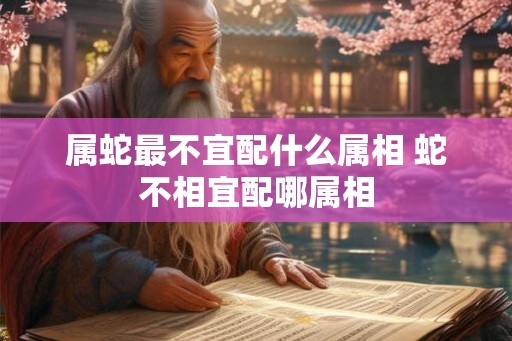 属蛇最不宜配什么属相 蛇不相宜配哪属相