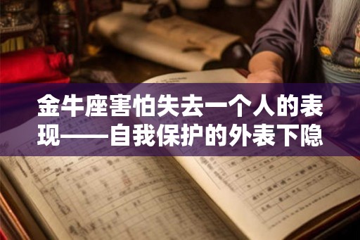 金牛座害怕失去一个人的表现——自我保护的外表下隐藏的软心