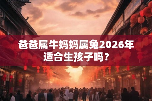 爸爸属牛妈妈属兔2026年适合生孩子吗？