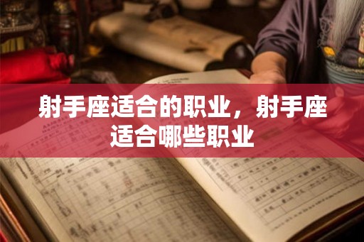 射手座适合的职业，射手座适合哪些职业