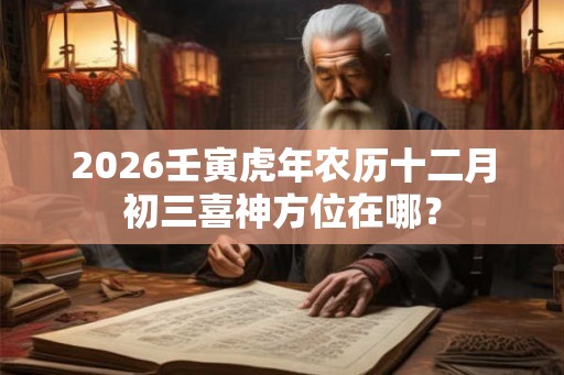 2026壬寅虎年农历十二月初三喜神方位在哪？