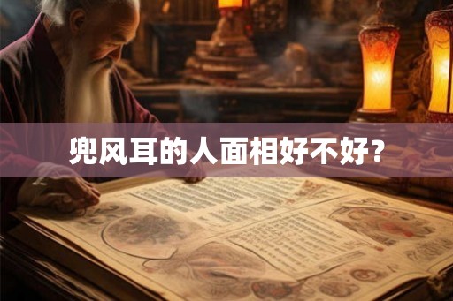 兜风耳的人面相好不好？