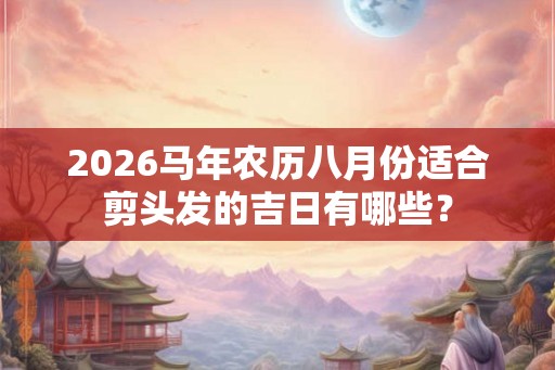 2026马年农历八月份适合剪头发的吉日有哪些？
