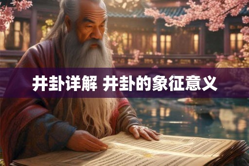 井卦详解 井卦的象征意义