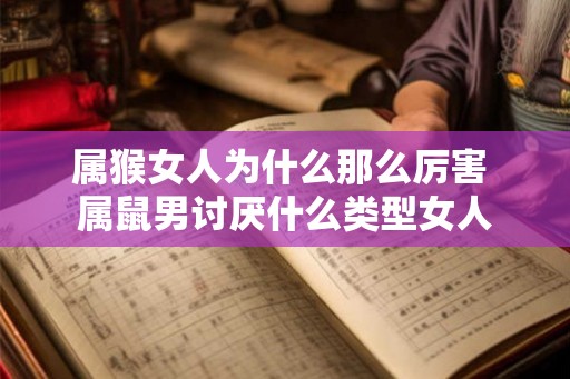属猴女人为什么那么厉害 属鼠男讨厌什么类型女人